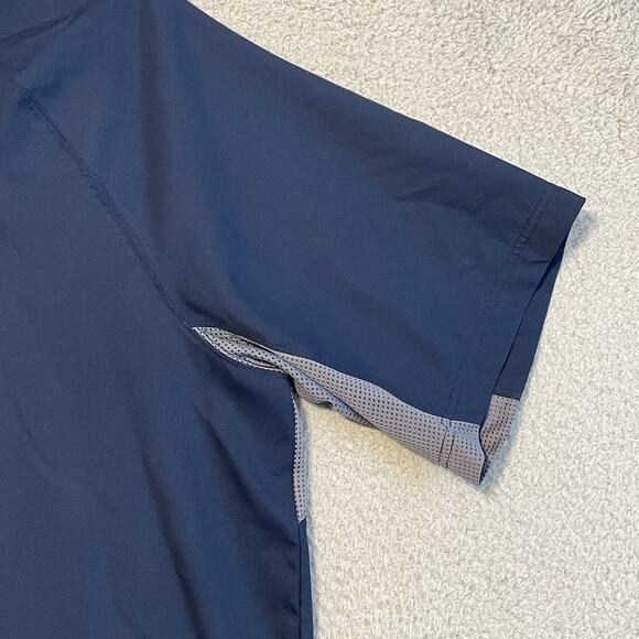 ADIDAS ATLANTA BRAVES WARMUP JACKET Blue GRAY MENS Large - Picture 3 of 16